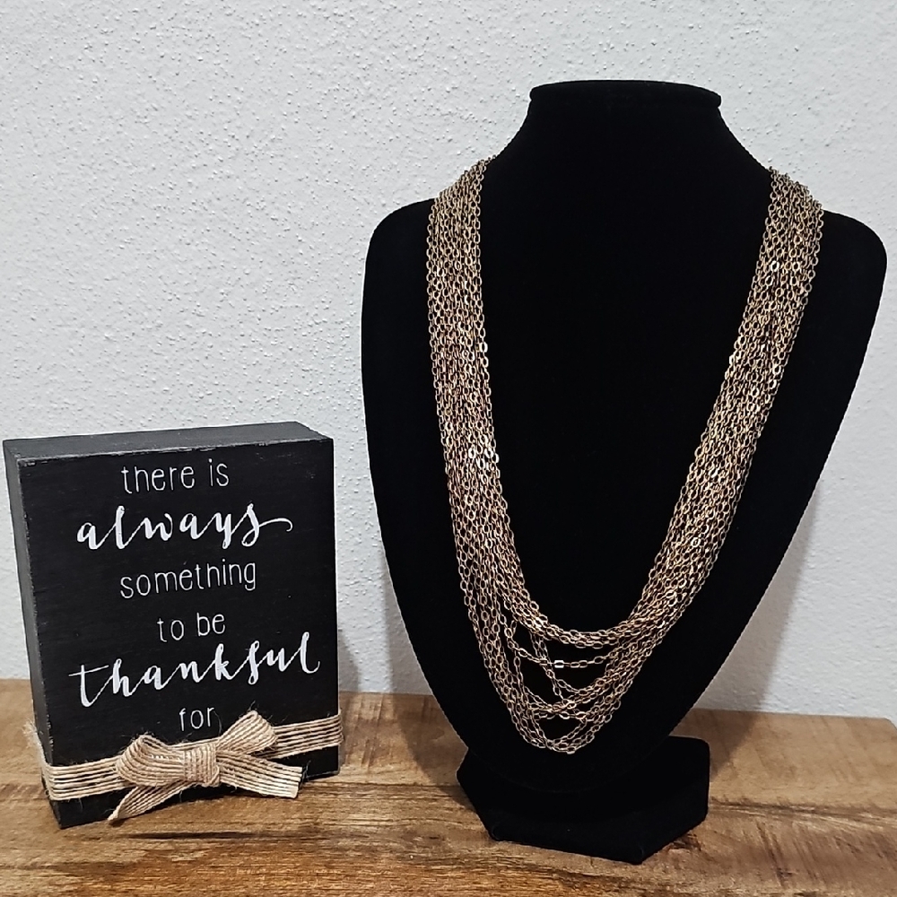 Lucky Brand Brass Layered Necklace